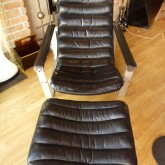 lounge chair et son ottoman, Ilmari Lapaninen pour Asko