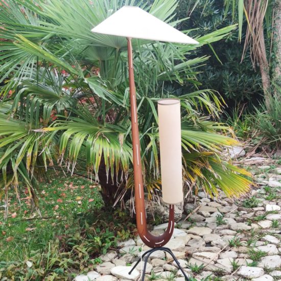 Lampadaire « Girafe » par Jean Rispal, première édition, design iconique des années 1950
